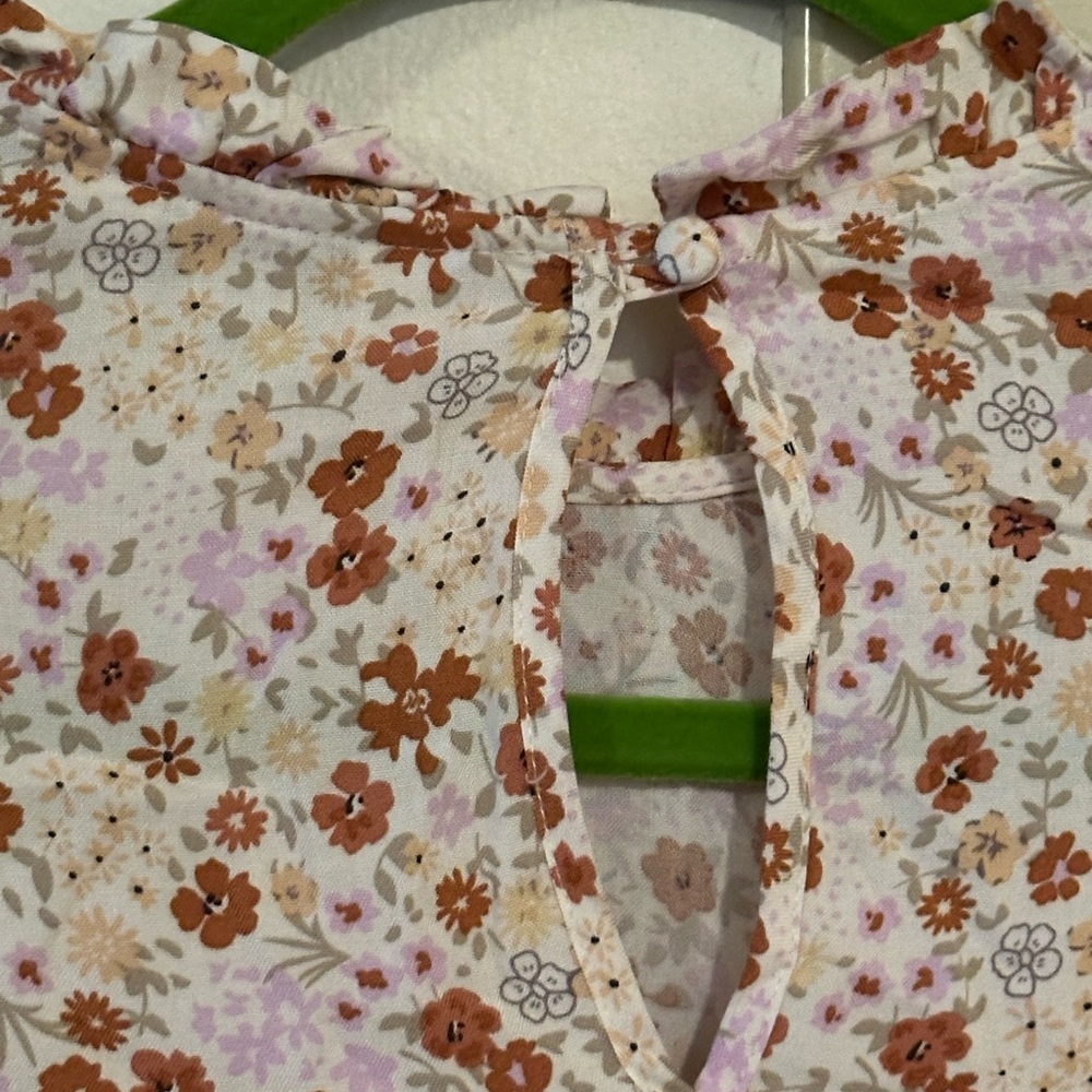 Miss Selfridge Floral Midi Dress - White and Pink - Picture 8 of 9